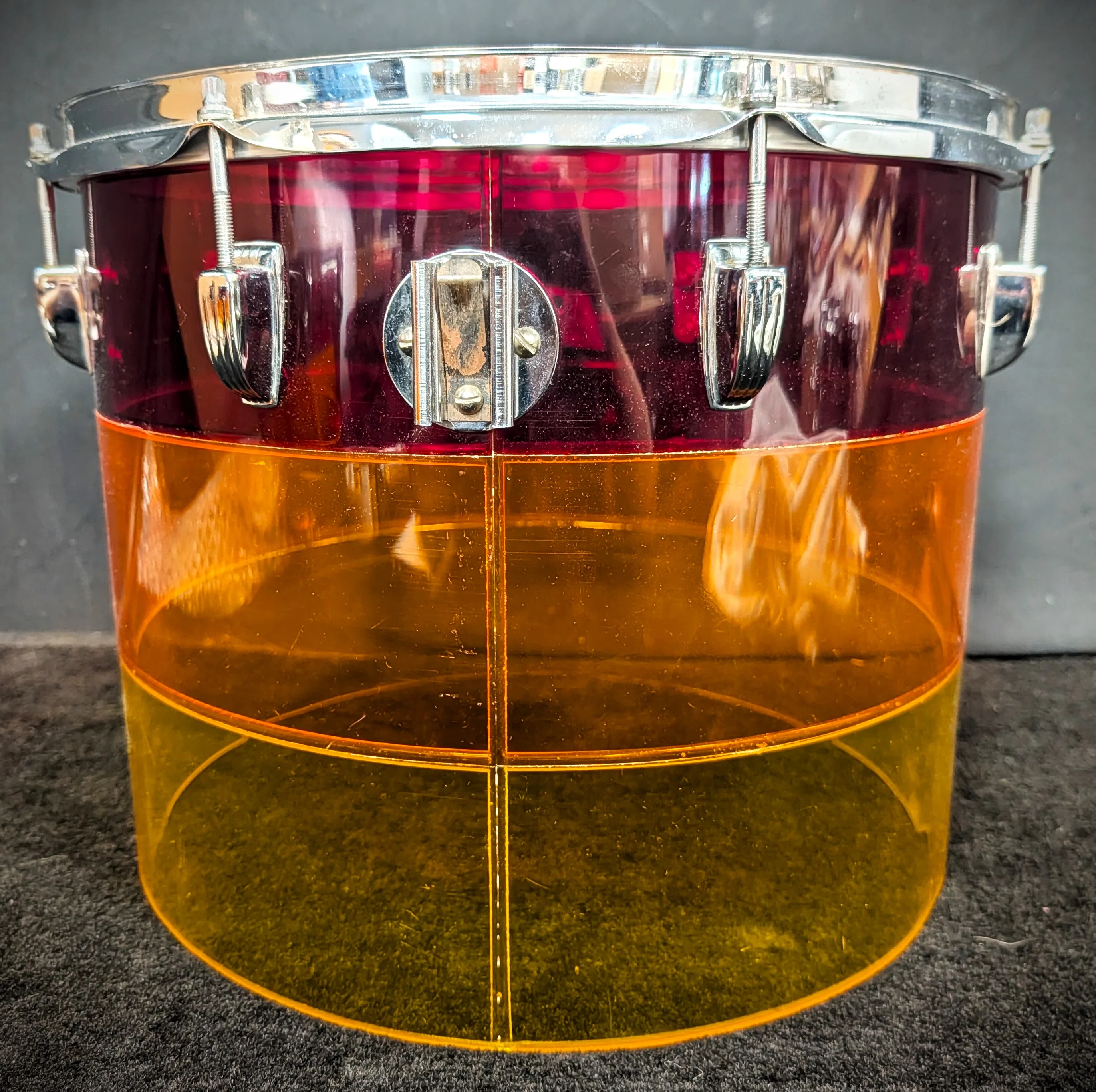 12x15 Vistalite "Tequila Sunrise" Concert Tom - Image 3
