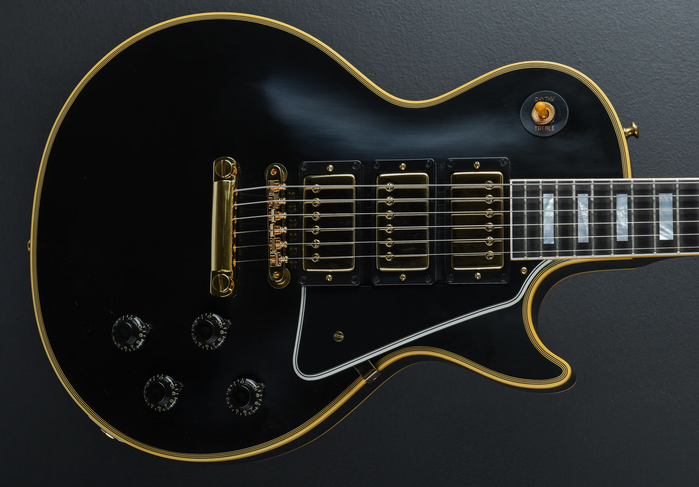 1957 Les Paul Custom Reissue - VOS Ebony 3-Pickup