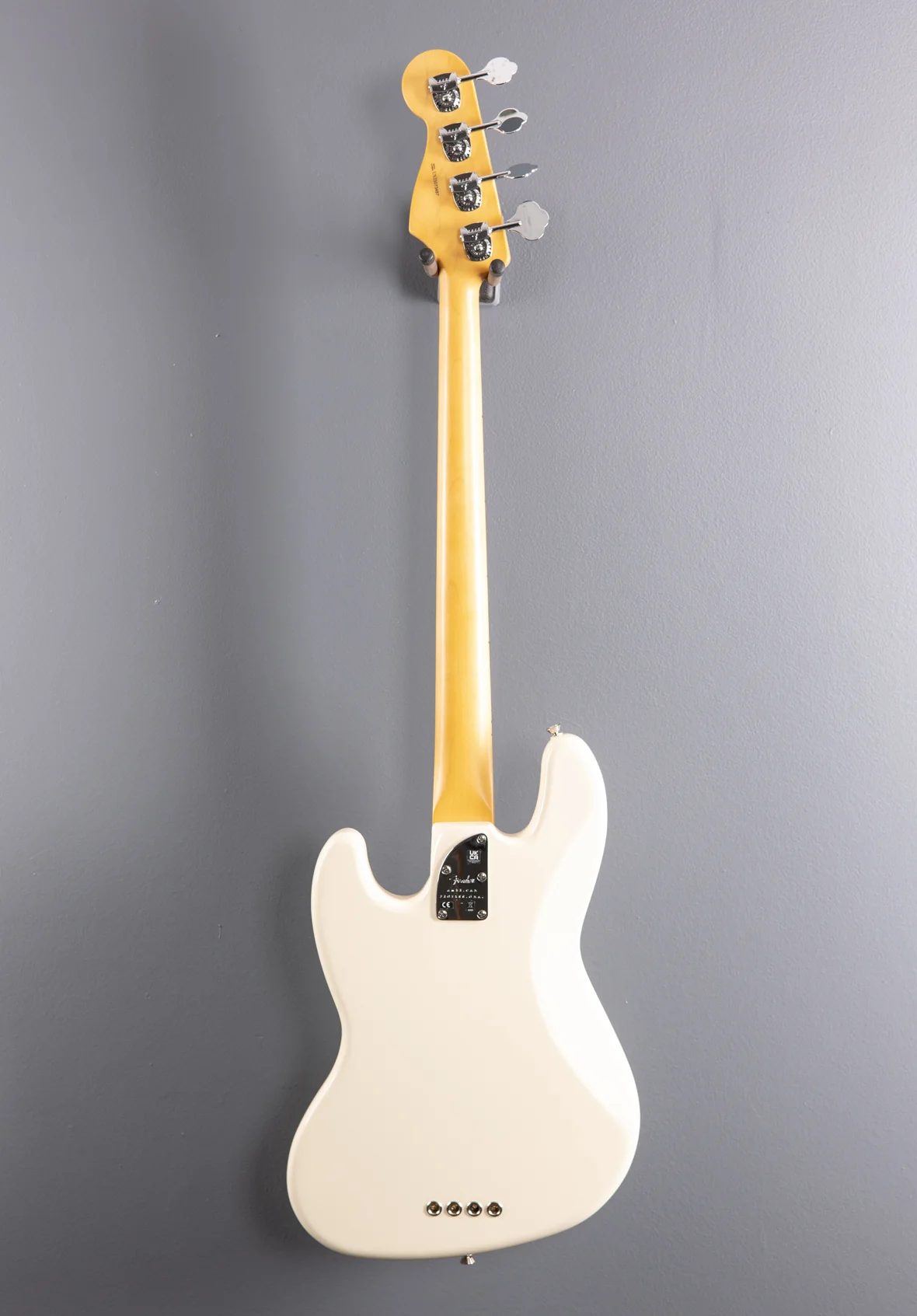 American Professional II Jazz Bass - Olympic White w/Maple - Image 5