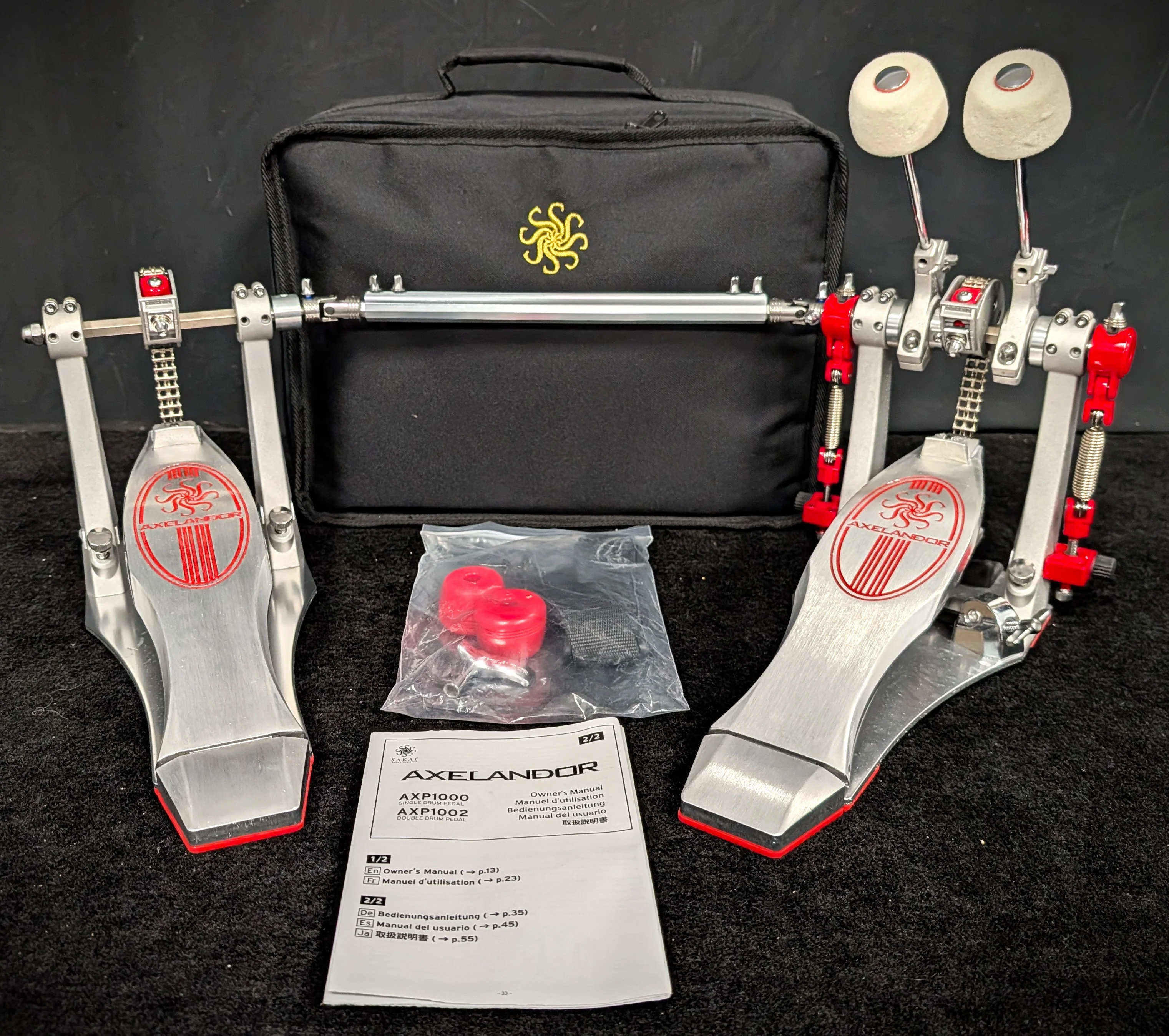 Axelandor AXP1002 Double Bass Drum Pedal - Image 2
