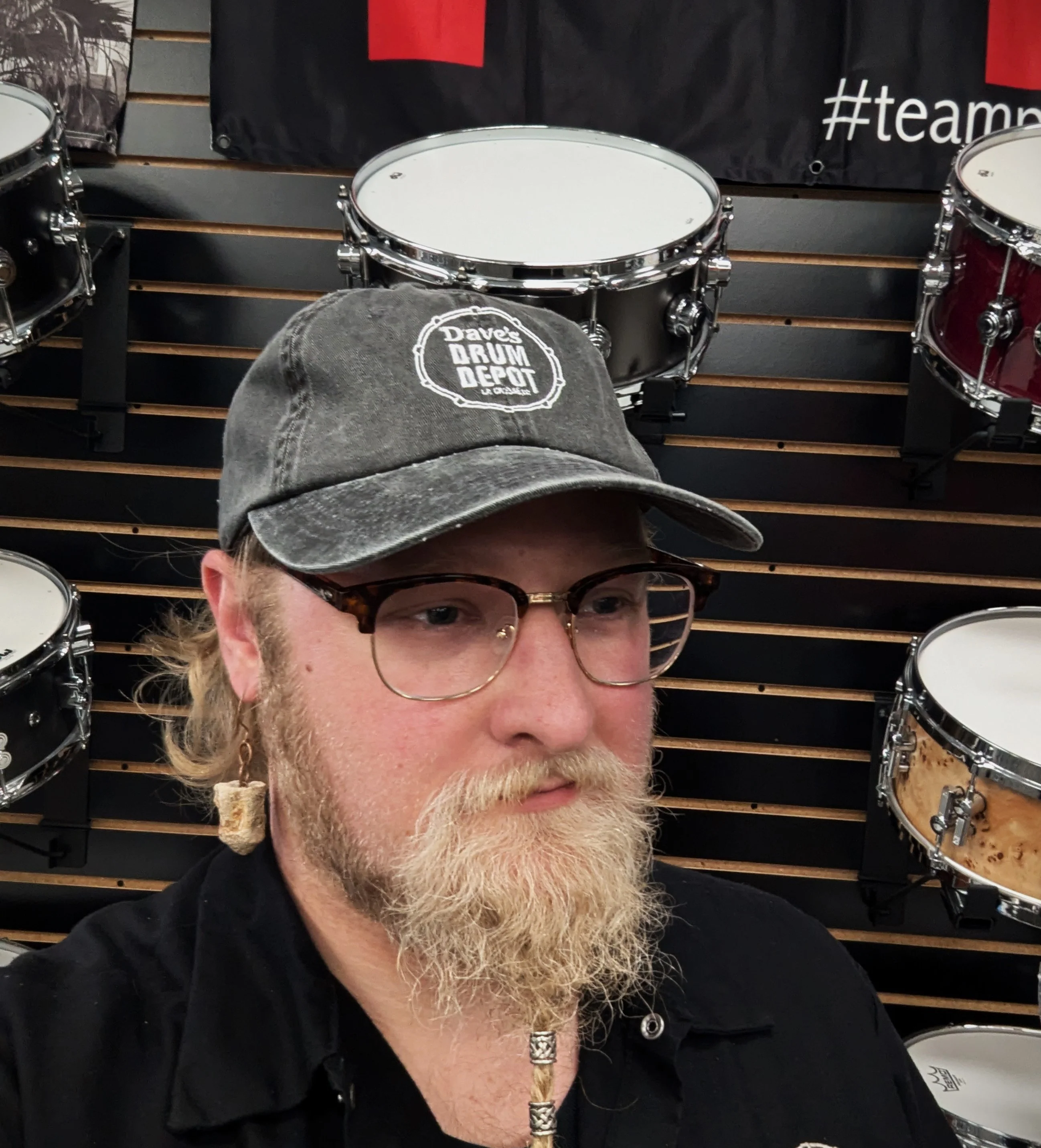 Drum Depot Hat - Black - Image 2