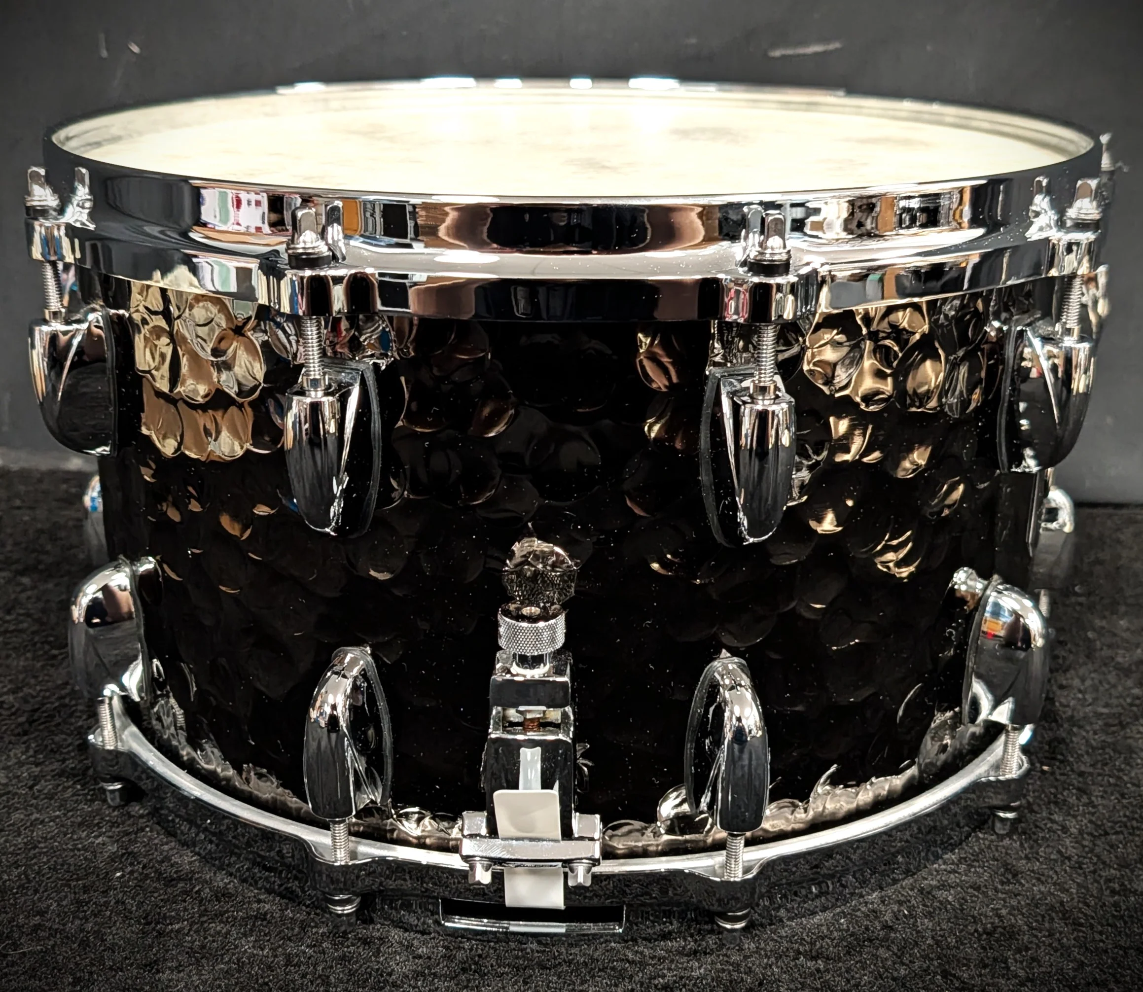Hammered Black Steel Snare - Image 3