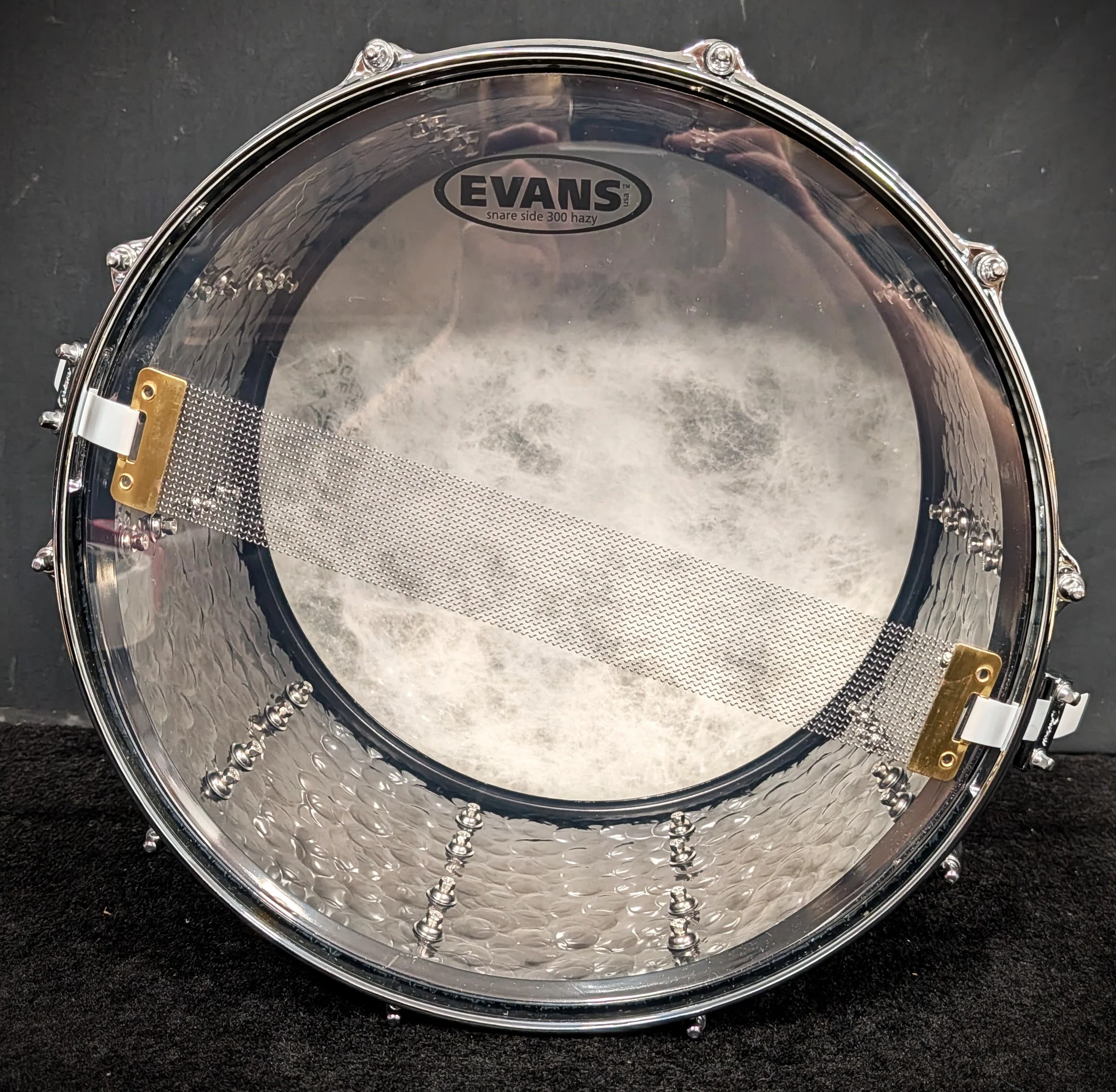 Hammered Black Steel Snare - Image 5