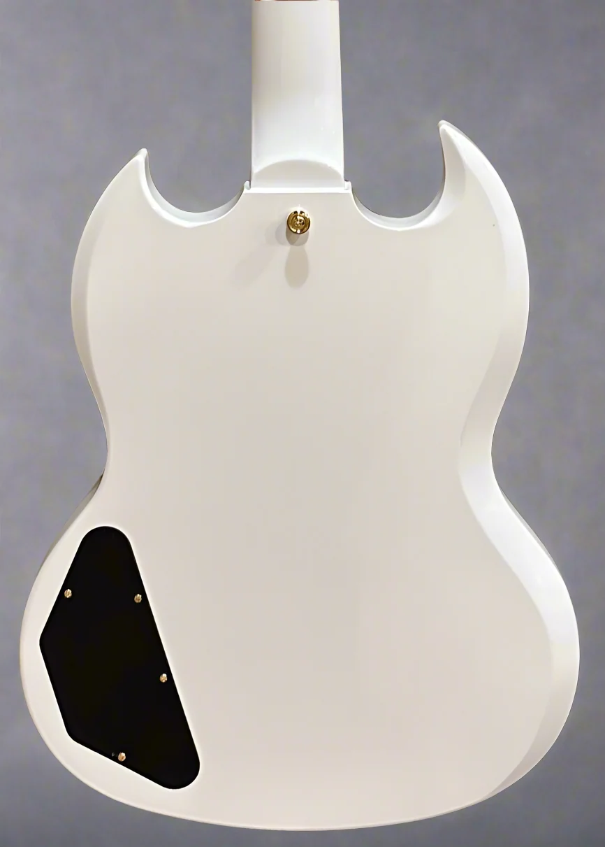 "Inspired by Gibson Collection" SG Custom - Alpine White - Image 4