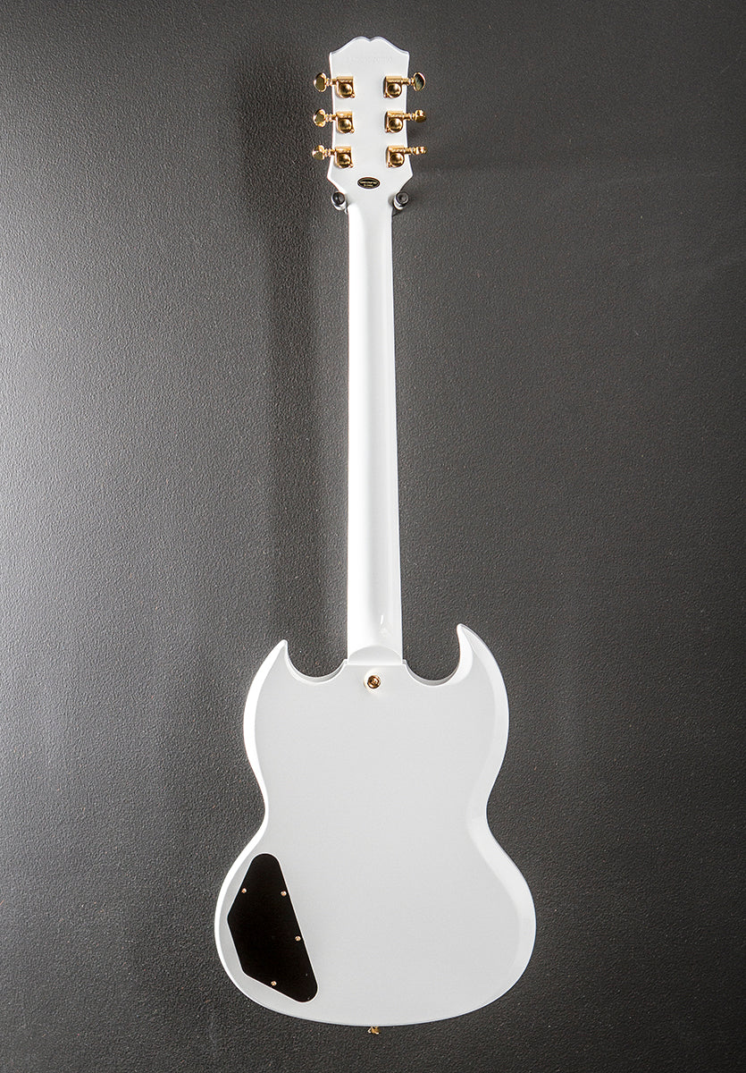 "Inspired by Gibson Collection" SG Custom - Alpine White - Image 5