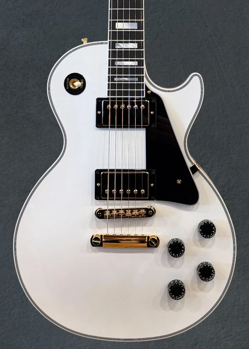 Les Paul Custom w/Ebony Fingerboard Gloss - Alpine White - Image 2