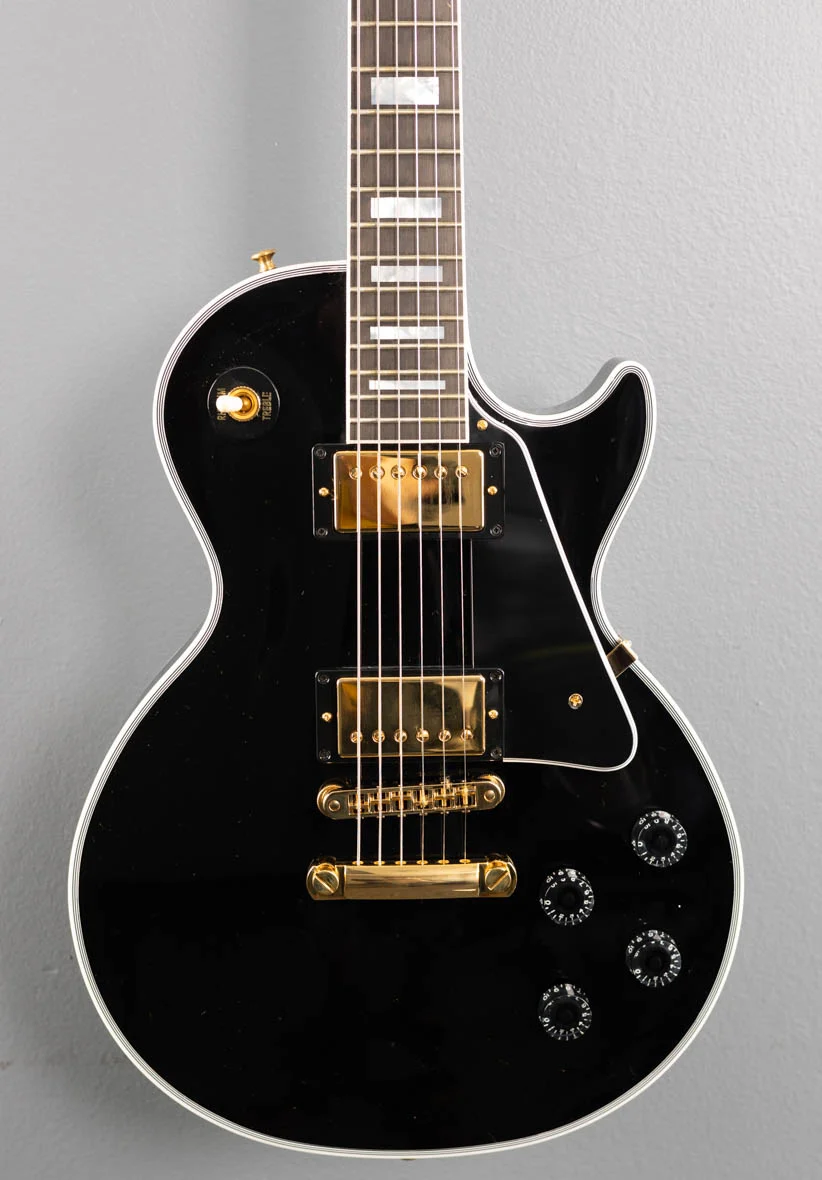 Les Paul Custom w/Ebony Fingerboard Gloss - Ebony - Image 3