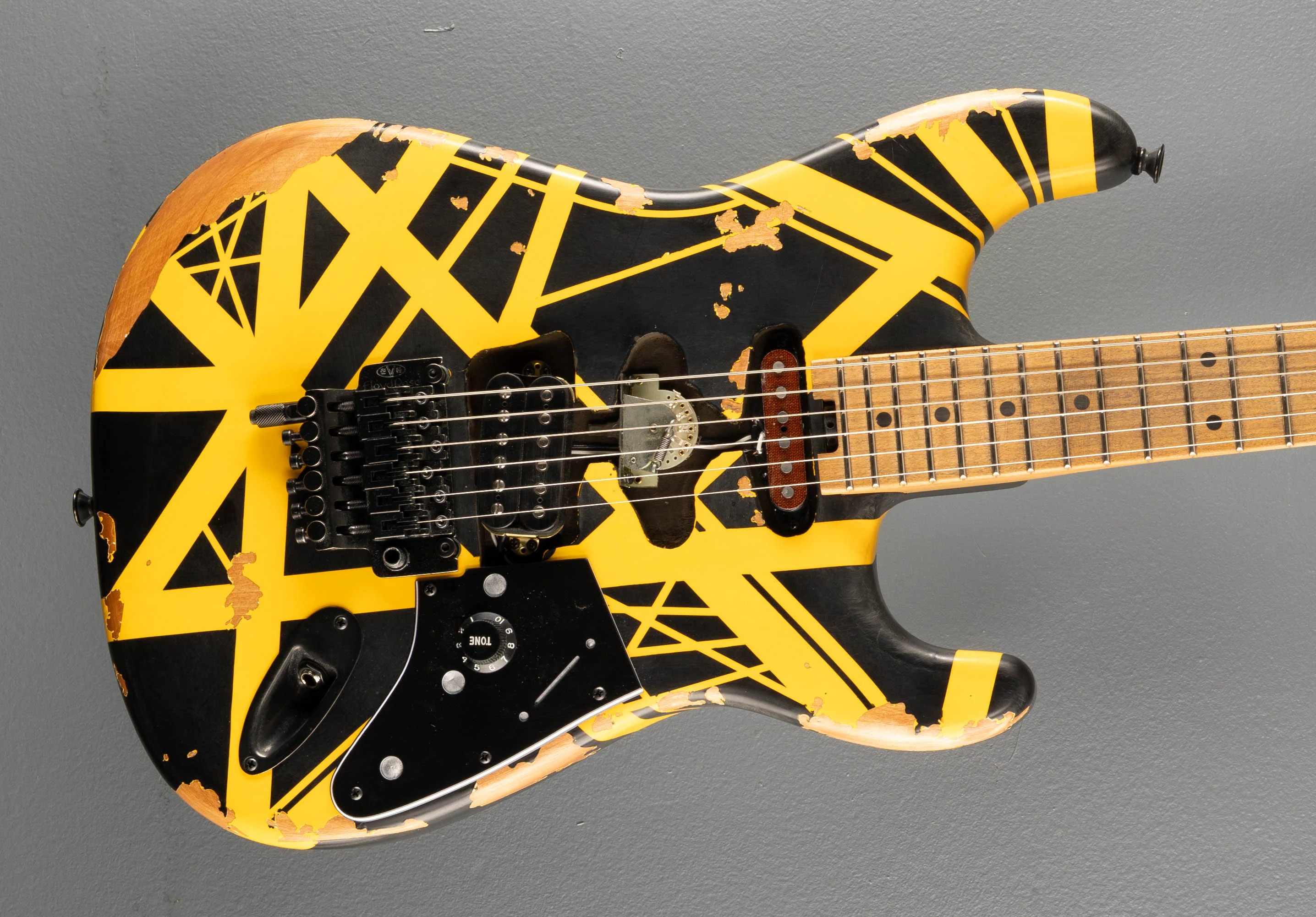 Limited Edition Striped Series Frankenstein Frankie - Black w/ Yellow Stripes Aged