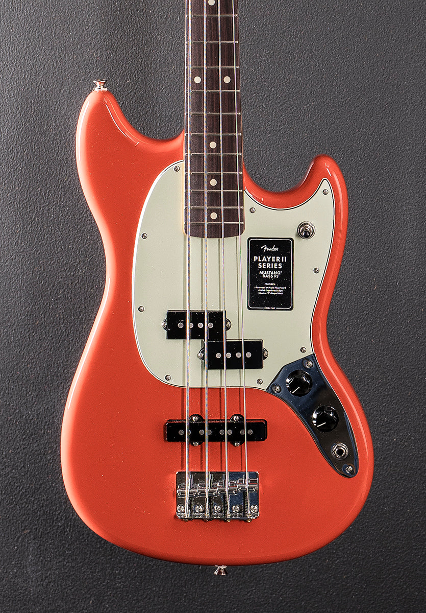 Player II Mustang Bass PJ - Rallye Orange w/Rosewood - Image 2