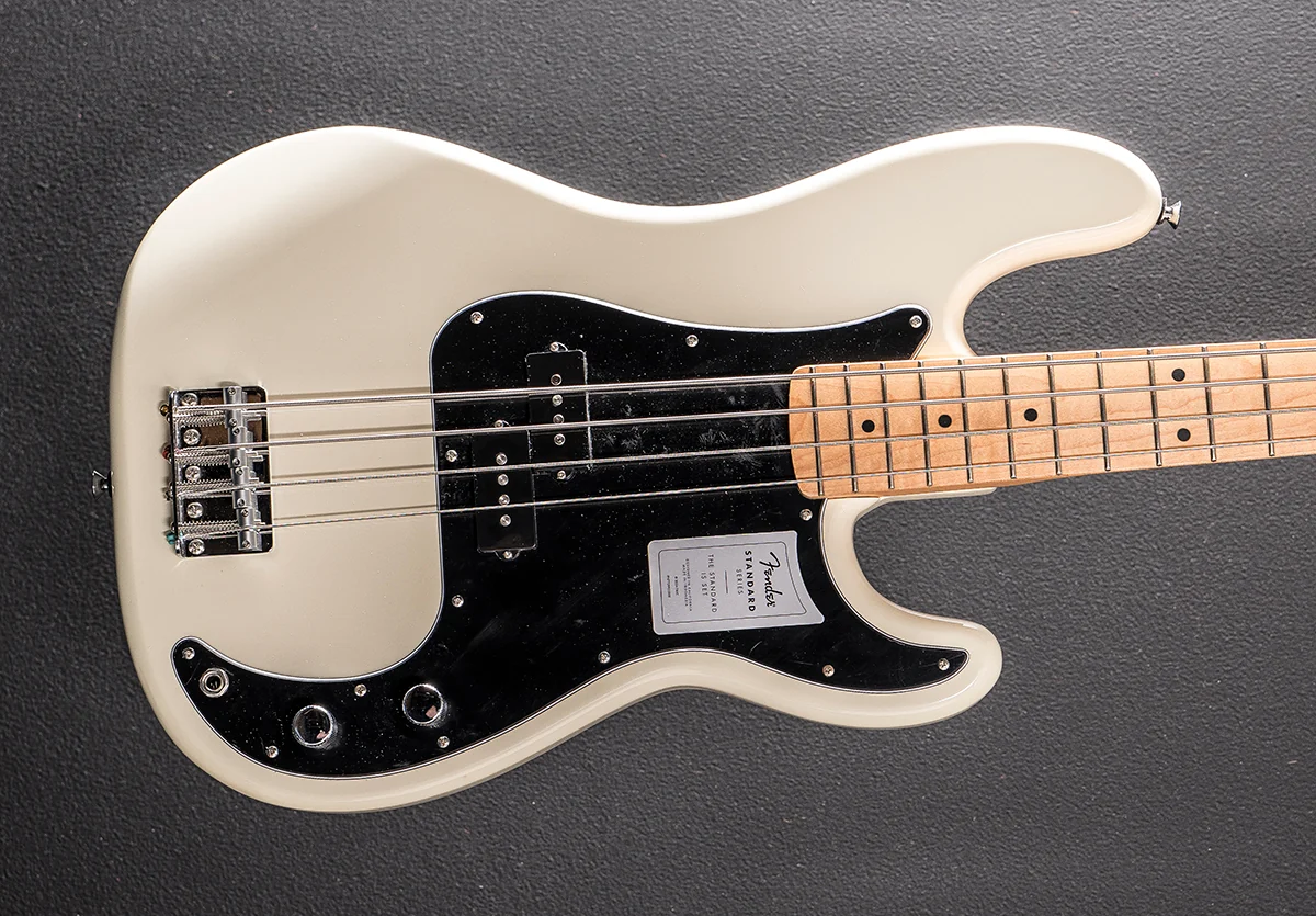 Standard Precision Bass - Olympic White w/Maple